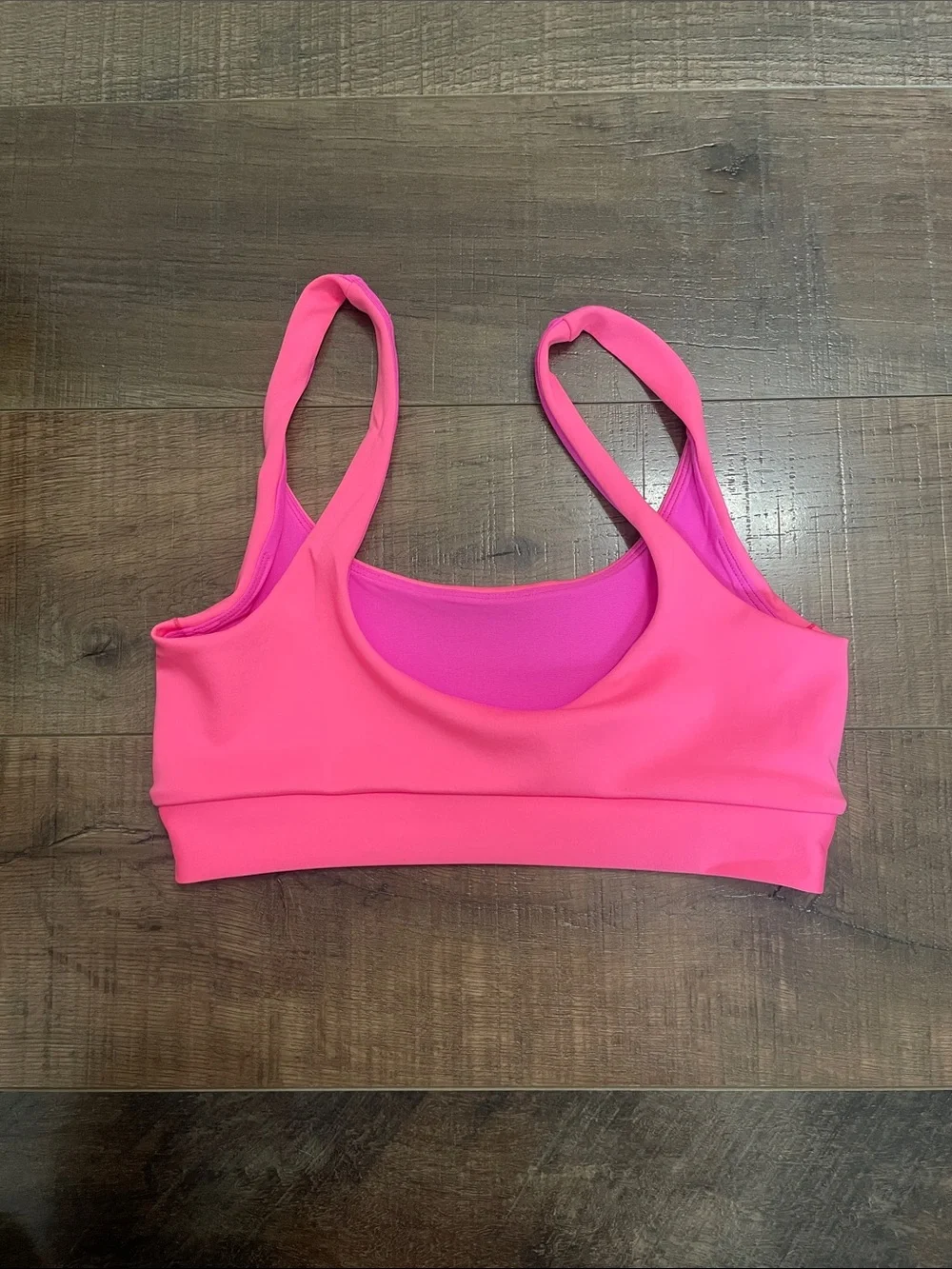 Left On Friday Hot Pink / Neon Pink Bikini Top M